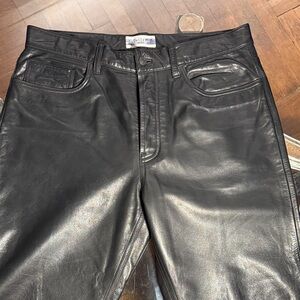 Black Leather Pants